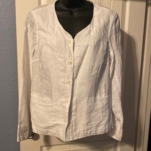 White linen jacket